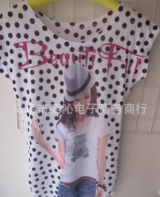 夏日地?cái)偀徜N首選 女式印花圓領(lǐng)短袖T恤，廠家一手貨源與搭配飾品推薦